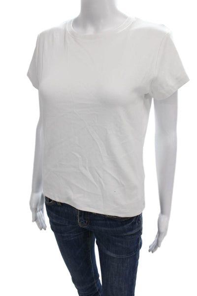 Cotton On Women Basic White Crew Neck Short Sleeve T-Shirt 90s Size S