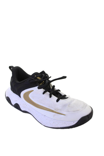 Nike Boys Lace Up Logo Giannis Immortality 4gs Basketball Sneakers White Size 7