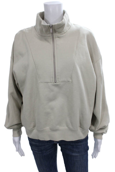FOG Essentials Unisex Adults Pullover Sweatshirt Beige Long Sleeve Size S