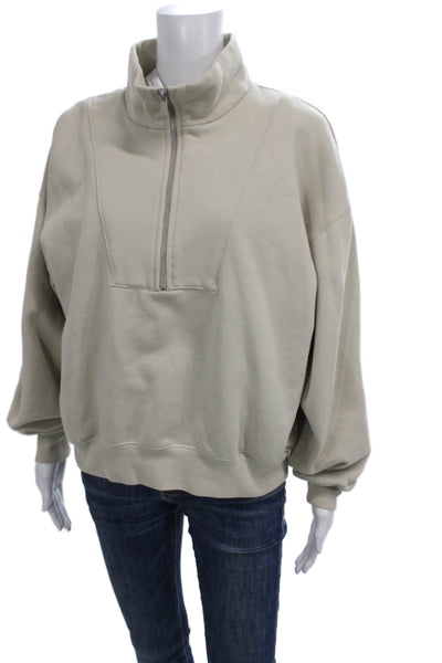 FOG Essentials Unisex Adults Pullover Sweatshirt Beige Long Sleeve Size S