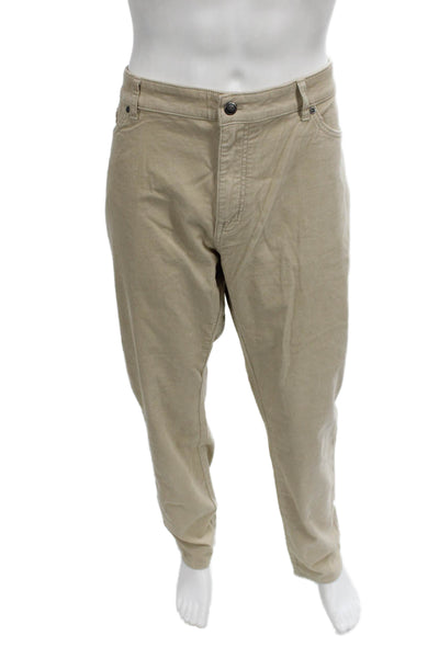 Peter Millar Mens Chino Pants Beige Cotton Modal Size 42