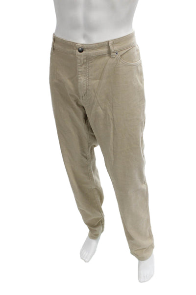Peter Millar Mens Chino Pants Beige Cotton Modal Size 42