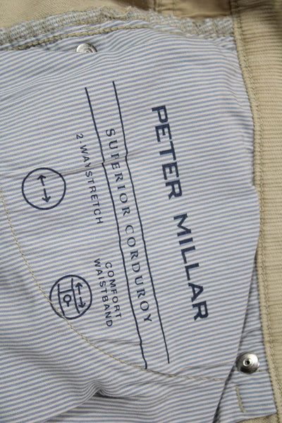 Peter Millar Mens Chino Pants Beige Cotton Modal Size 42