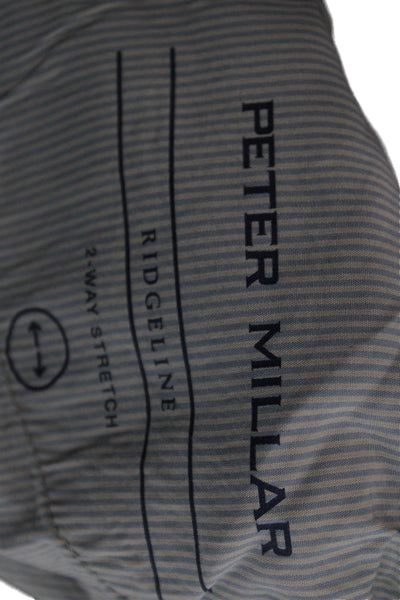 Peter Millar Mens Khakis Pants Beige Cotton Button Size 42