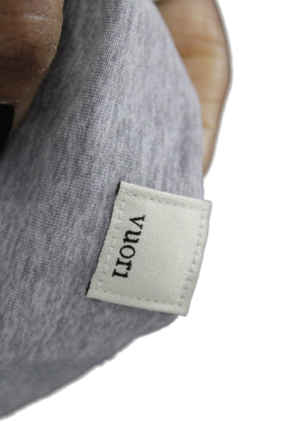 Vuori Womens Cropped Tank Top Gray Sleeveless Round Neck Polyester Size S