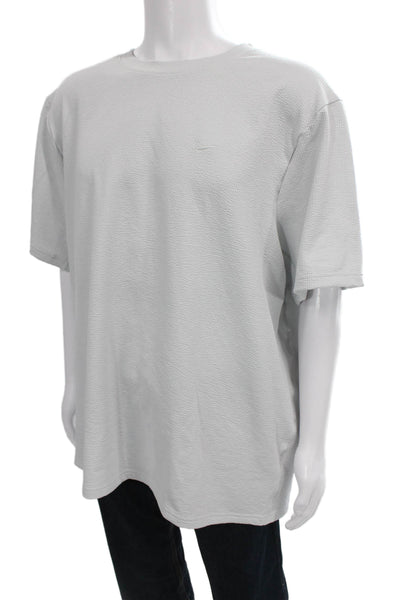 Nike Mens Basic T-Shirt Gray Crew Neck Short Sleeve Polyester Size 2XL