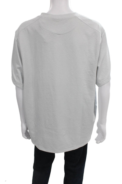 Nike Mens Basic T-Shirt Gray Crew Neck Short Sleeve Polyester Size 2XL