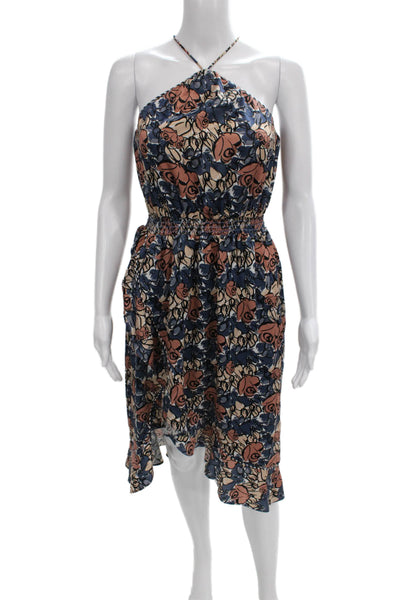 House of Harlow 1960 Women Sundress Multicolor Floral Halter Tie Size XS