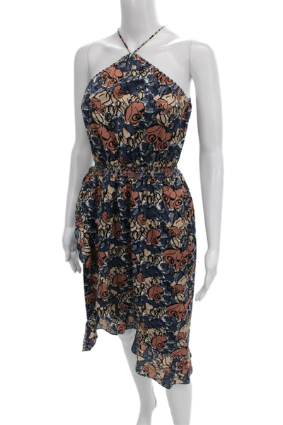 House of Harlow 1960 Women Sundress Multicolor Floral Halter Tie Size XS