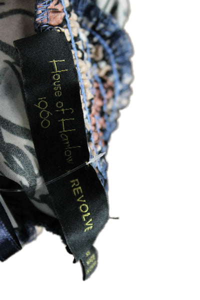 House of Harlow 1960 Women Sundress Multicolor Floral Halter Tie Size XS