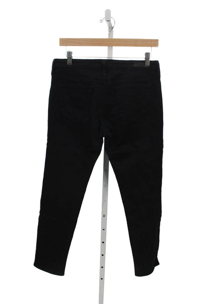 AG Adriano Goldschmied Women Black Skinny Jeans High Rise Inseam 30 Size 29