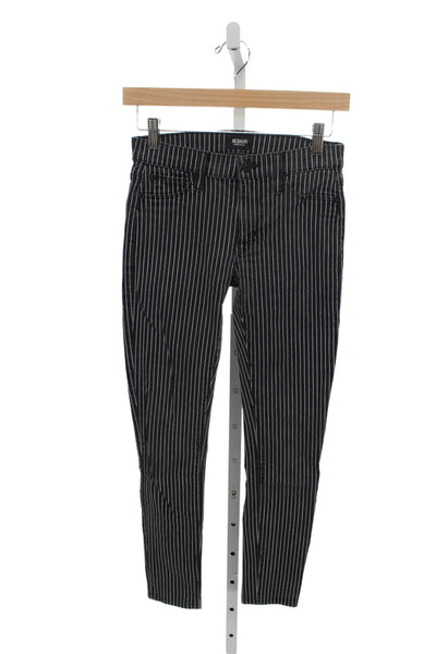 Hudson Women Skinny Black Jeans High Rise Size 24