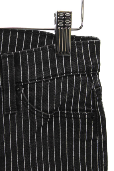 Hudson Women Skinny Black Jeans High Rise Size 24