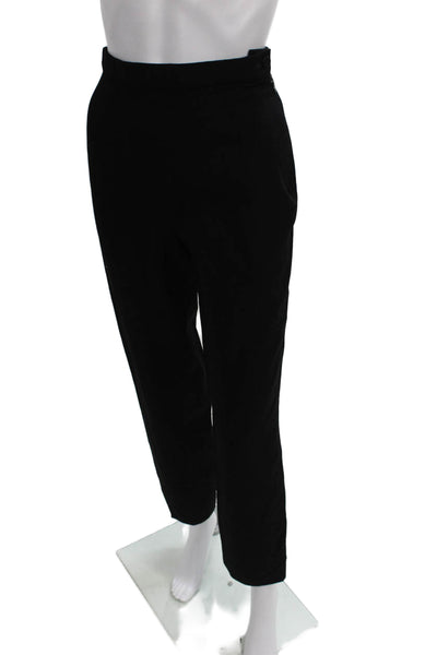 Giorgio Armani Womens Dress Pants Black Wool Button Inseam 28 Size 4