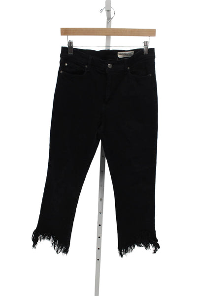 Pistola Womens Cropped Jeans Black High Rise 26 Inseam Size 29