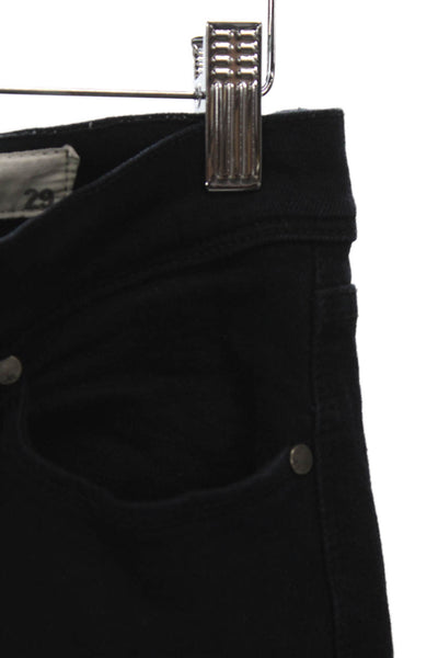Pistola Womens Cropped Jeans Black High Rise 26 Inseam Size 29