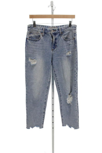 Joes Womens Ankle Jeans Blue High Rise 28 Inseam 100% Cotton Size 29