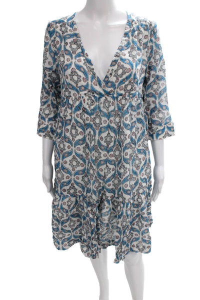 Roberta Roller Rabbit Womens Fit & Flare Dress Multicolor Geometric Size XS