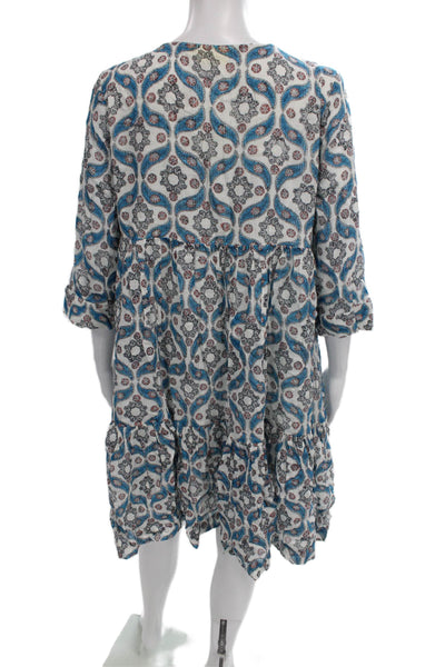Roberta Roller Rabbit Womens Fit & Flare Dress Multicolor Geometric Size XS