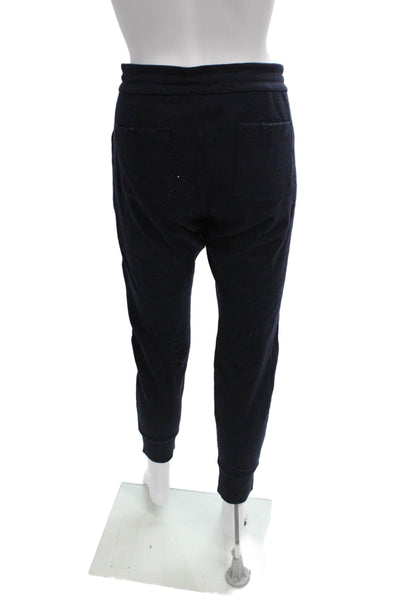 J Crew Womens Jogger Pants Blue Wool Drawstring Solid Inseam 30 Size 6