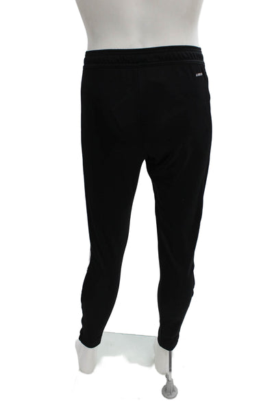 Adidas Mens Black Track Pants Recycled Polyester Pull On Size S