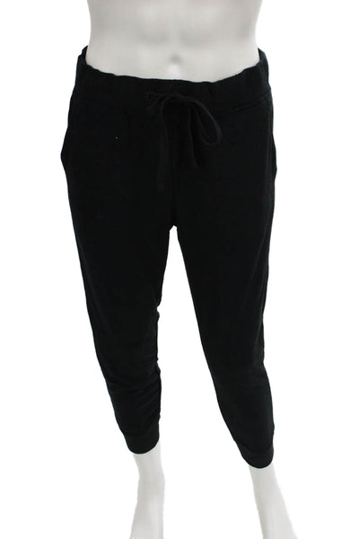 Ugg Womens Jogger Pants Black Viscose Drawstring Waist Size M