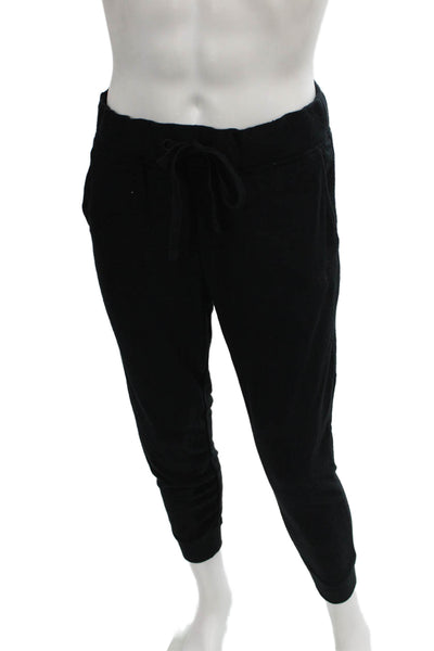 Ugg Womens Jogger Pants Black Viscose Drawstring Waist Size M