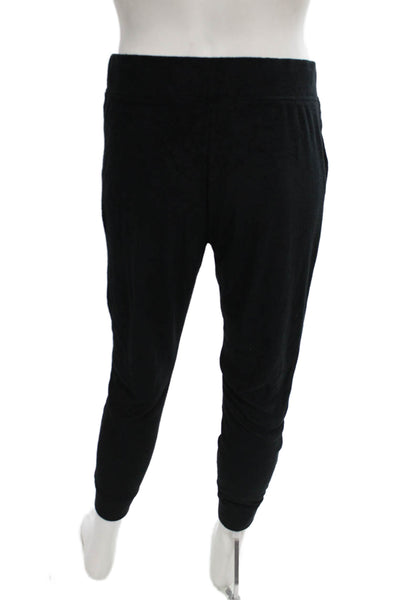 Ugg Womens Jogger Pants Black Viscose Drawstring Waist Size M