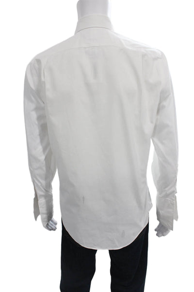 Nordstrom Mens Classic Casual Button Down Shirt White Size 32