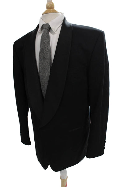 Pierre Balmain Mens Tuxedo Blazer Black 100% Wool Size 44