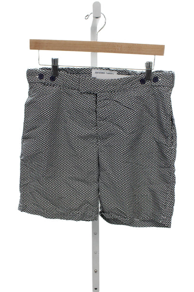 Frescobol Carioca Mens Geometric Black Polyamide Shorts Size 30