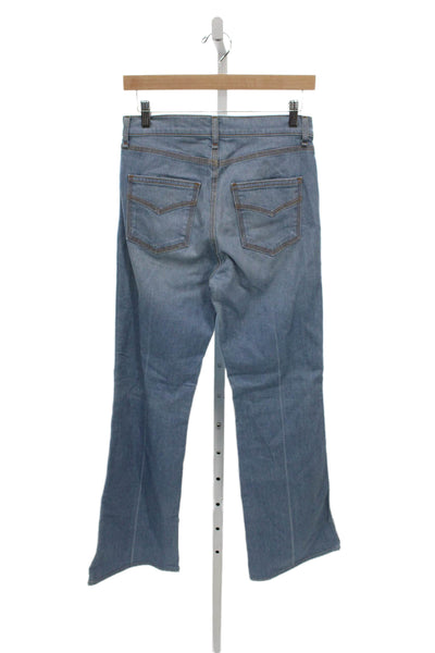 ASKKNY Womens Bootcut Blue Jeans Mid Rise Cotton Blend Size 26