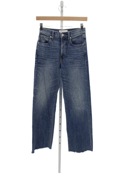 Slvrlake Women Straight Blue Mid Rise Jeans Size 24