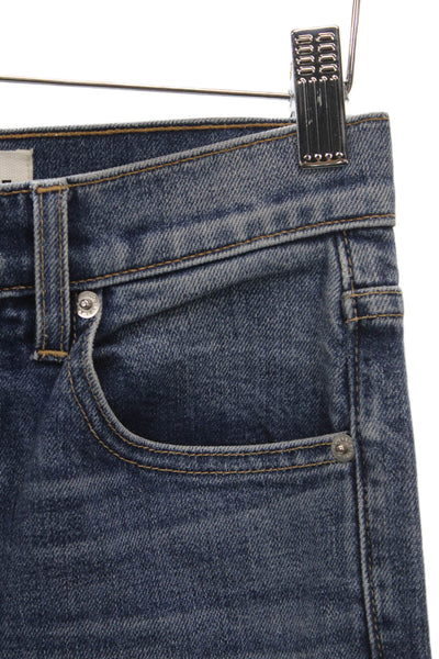 Slvrlake Women Straight Blue Mid Rise Jeans Size 24