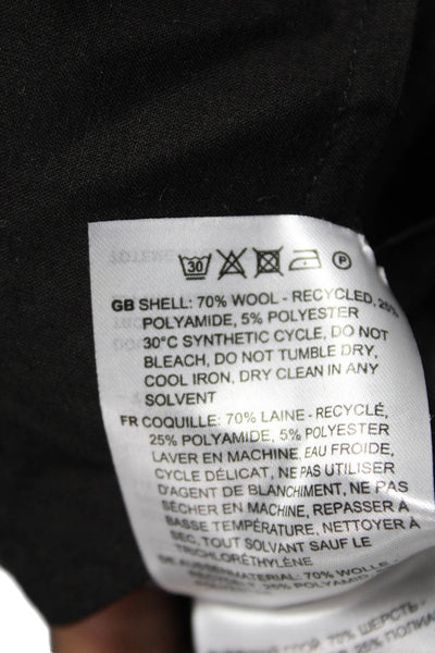 Toteme Women Dress Pants Gray Recycled Wool Button Size 34