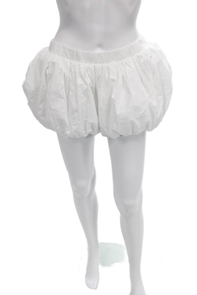 Sunday Best Womens White Cotton Pull On Shorts Size S
