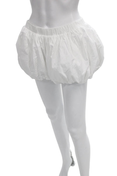 Sunday Best Womens White Cotton Pull On Shorts Size S