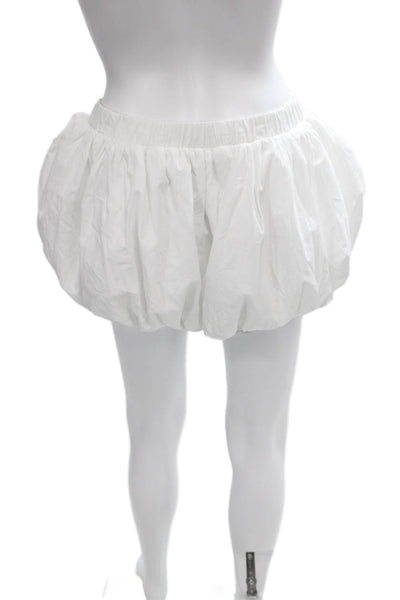 Sunday Best Womens White Cotton Pull On Shorts Size S