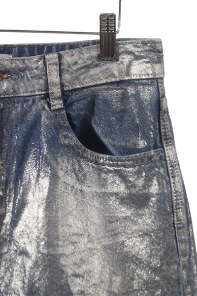 Zara Women Straight Blue Cotton Jeans Size 6