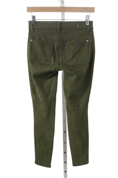 7 For All Mankind Womens Dress Pants Green Size 25