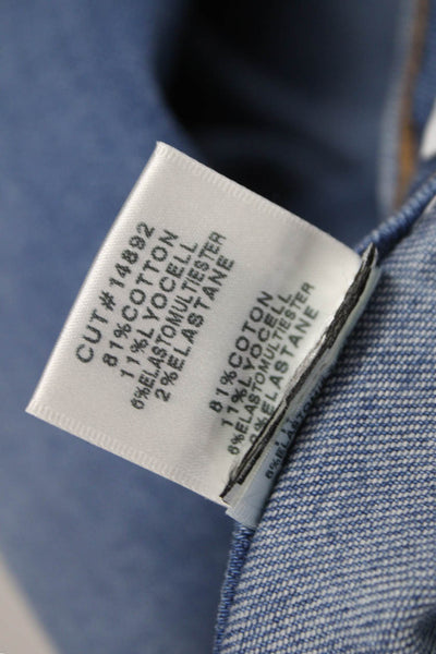 J Brand Women Blue Ankle Jeans Mid Rise Cotton Size 26