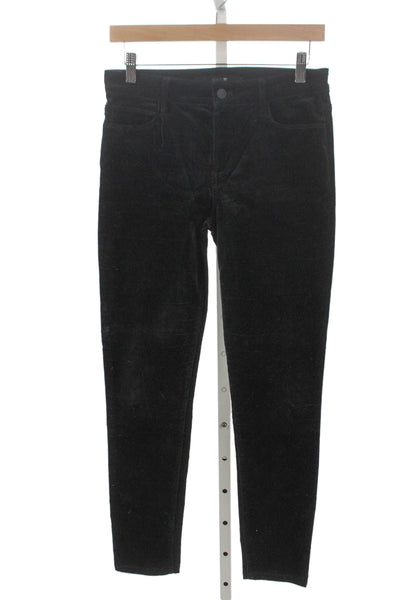 Joes Jeans Womens Black Skinny Jeans Cotton Mid Rise Zip Size 26