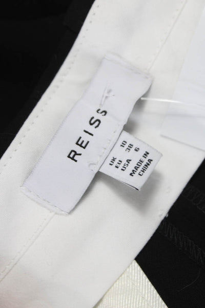 Reiss Womens Dress Pants Black Polyester Zip Inseam 32 Size 6