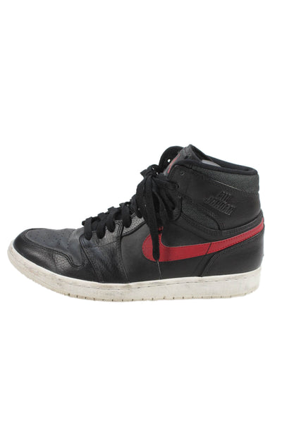 Nike Mens Air Jordan 1 Retro High Rare Air Sneakers Shoes Black Size 10