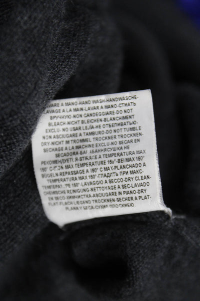 Barneys New York Mens Pullover Sweater Gray Virgin Wool Size 2XL