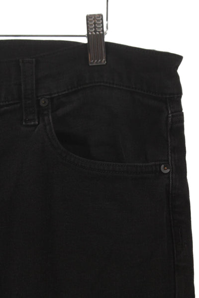 Joes Mens Straight Jeans Black Button Viscose Size 34