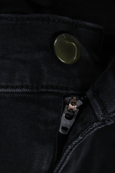 Joes Mens Straight Jeans Black Button Viscose Size 34