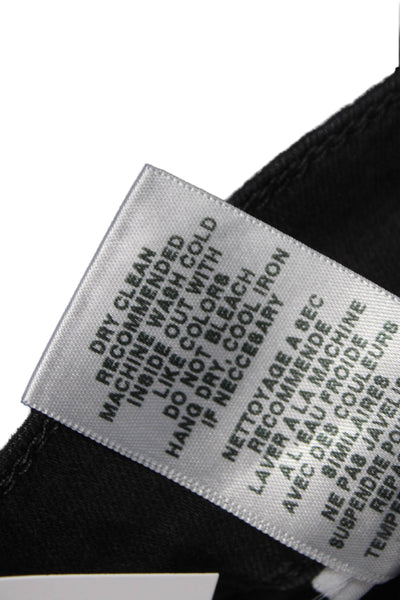 Joes Mens Straight Jeans Black Button Viscose Size 34