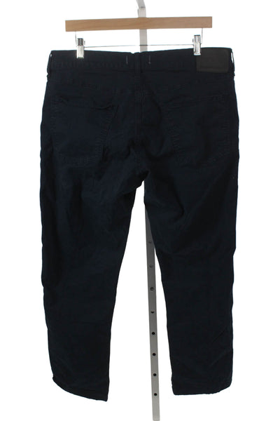 Citizens of Humanity Mens Chino Pants Blue Button Cotton Stretch Size 36