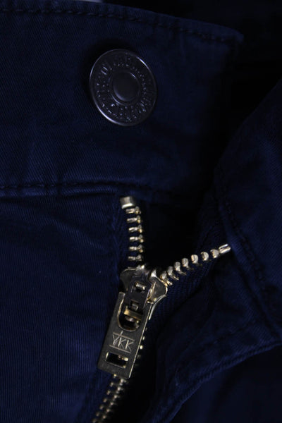 Citizens of Humanity Mens Chino Pants Blue Button Cotton Stretch Size 36